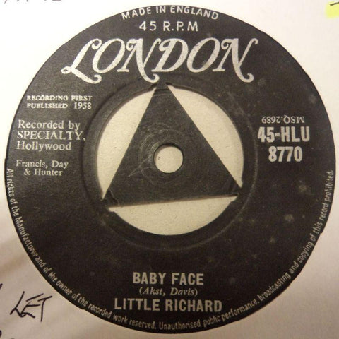 Little Richard-Baby Face/ I'll Never Let You Go-London-7" Vinyl