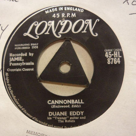 Duane Eddy-Cannonball/ Mason Dixon Lion-London-7" Vinyl