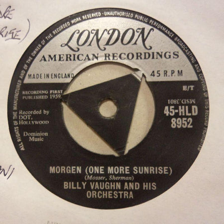 Billy Vaughan-Morgen/ Sweet Leilani-London-7" Vinyl