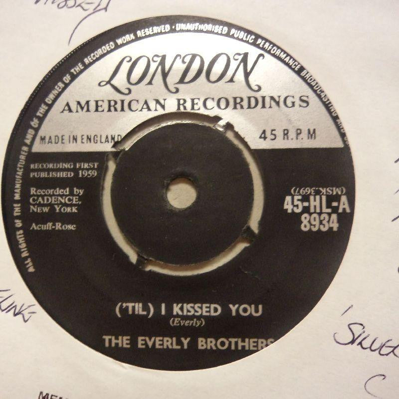 The Everly Brothers-I Kissed You/ Oh, What A Feeling-London-7" Vinyl