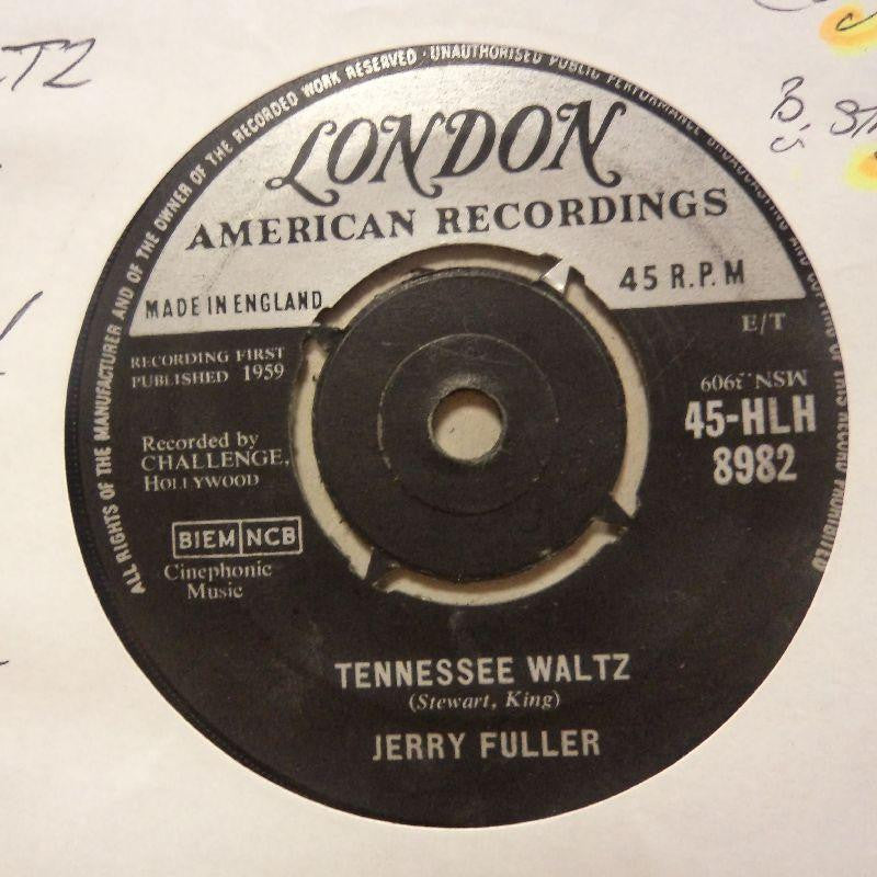 Jerry Fuller-Tennesse Waltz/ Charlene-London-7" Vinyl