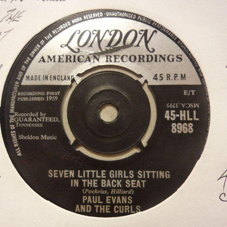 Paul Evans-Seven Little Girls Sitting/ Worshipping An Idol-London-7" Vinyl