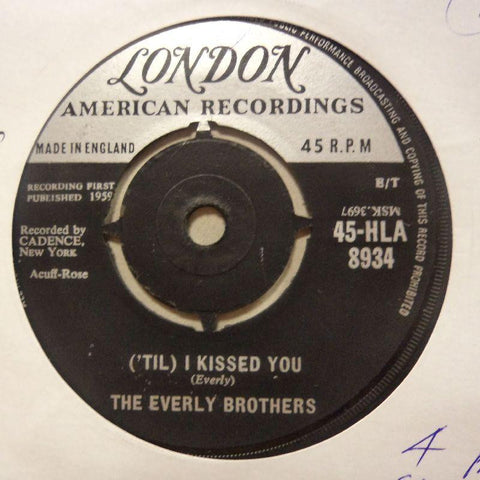 The Everly Brothers-I Kissed You/ Oh,What A Feeling-London-7" Vinyl