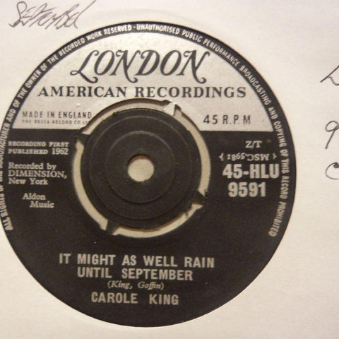 Carole King-Rain Until September/ Nobody's Perfect-London-7" Vinyl