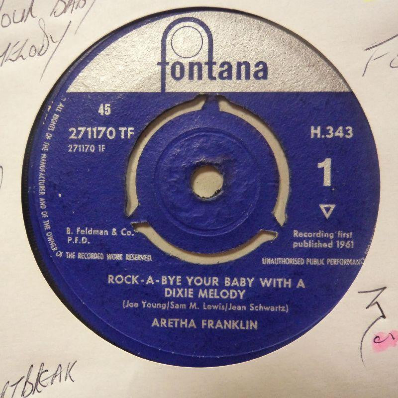 Aretha Franklin-Rock A Bye Your Baby/ Operation Heartbreak-Fontana-7" Vinyl