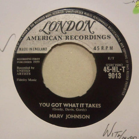 Marv Johnson-You Got What It Takes/ Don't Leave Me-London-7" Vinyl