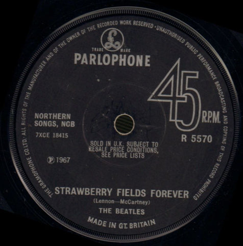 Strawberry Fields Forever-Parlophone-7" Vinyl-Fair/Ex