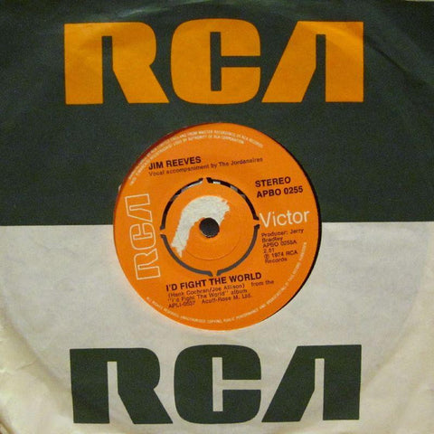 Jim Reeves-I'd Fight The World-RCA Victor-7" Vinyl