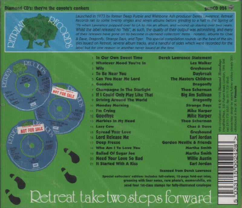 Retreat Take Two Steps Forward-Retreat-CD Album-New