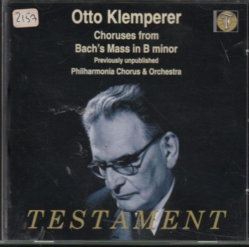 Philharmonia Orchestra-Choruses From Bach's Mass In B Minor (Klemperer)-CD Album