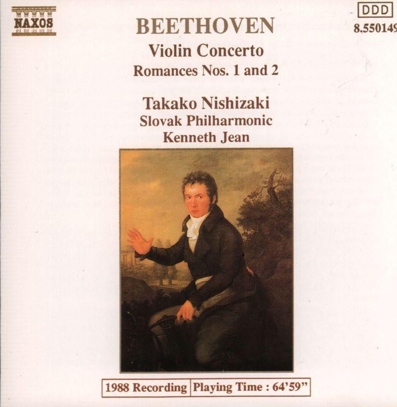 Beethoven-Violin Concerto Romances 1 & 2-Naxos-CD Album