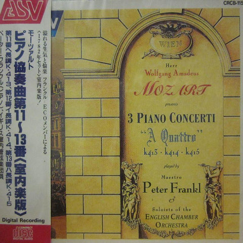 Mozart-3 Piano Concerti-ASV-CD Album