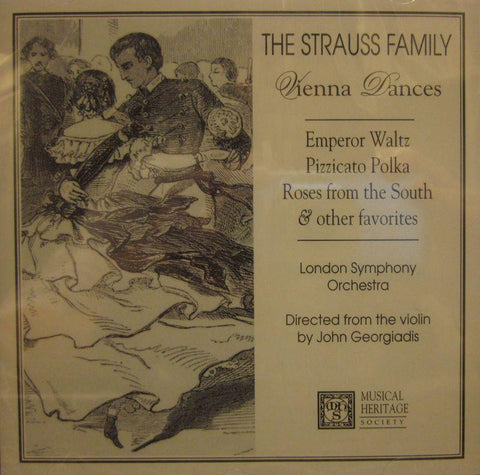 The Strauss Family-Vienna Dances-Musical Heritage Society-CD Album