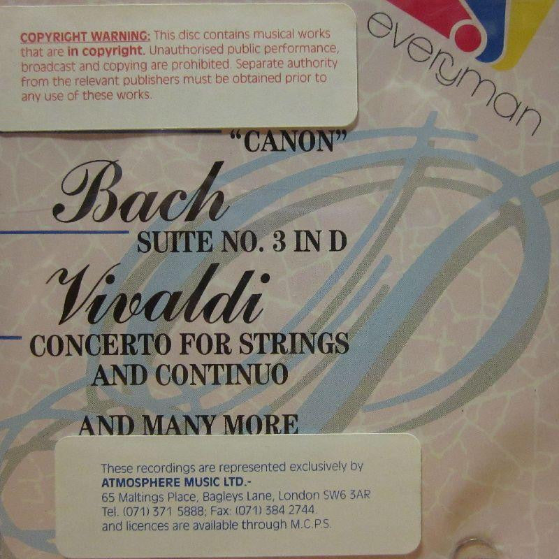 Pachelbel/Bach/Vivaldi & Many More-Kanon Suite No 3 In D Concerto For Strings & Continuo-Everyman-CD Album