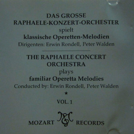 Das Grosse Raphaele Konzert Orchester-Kassischr Operetten Melodien Vol.1-Mozart-CD Album