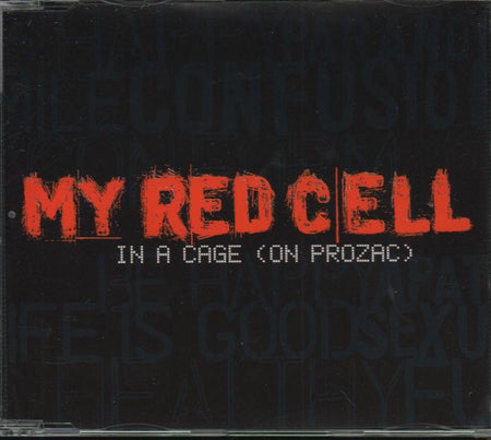 My Red Cell-In A Cage On Prozac-CD Single-Very Good