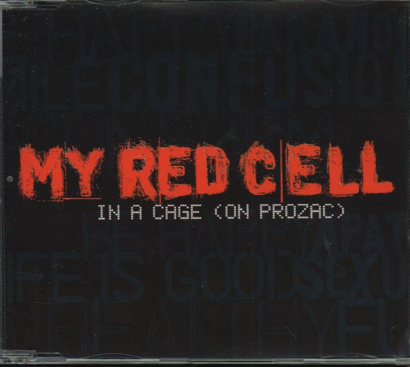 My Red Cell-In A Cage On Prozac-CD Single-Very Good
