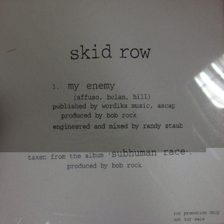 Skid Row-My Enemy-Atlantic-CD Single