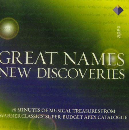 Various Classical-Great Names New Discoveries-Gramophone-CD Album