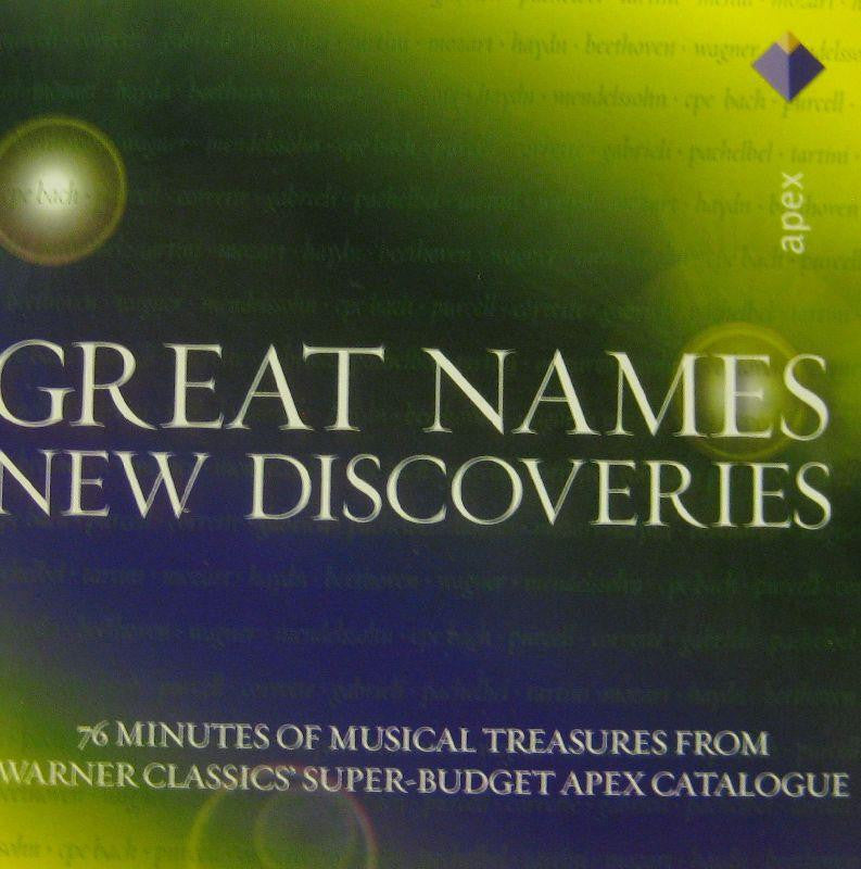 Various Classical-Great Names New Discoveries-Gramophone-CD Album