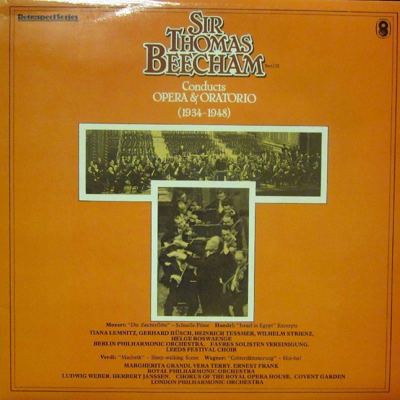 Sir Thomas Beecham-Conducts Opera & Oratorio-World Record Club-Vinyl LP