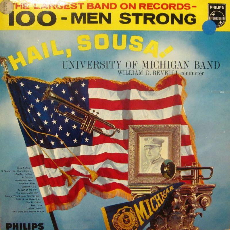 University of Michigan Band-Hail Sousa!-Philips-Vinyl LP