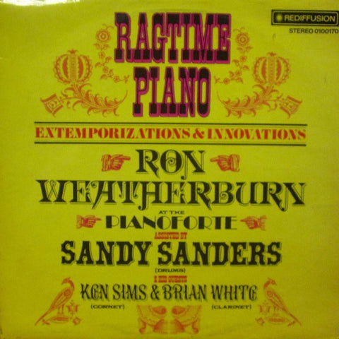 Ron Weatherburn-Ragtime Piano-Rediffusion-Vinyl LP