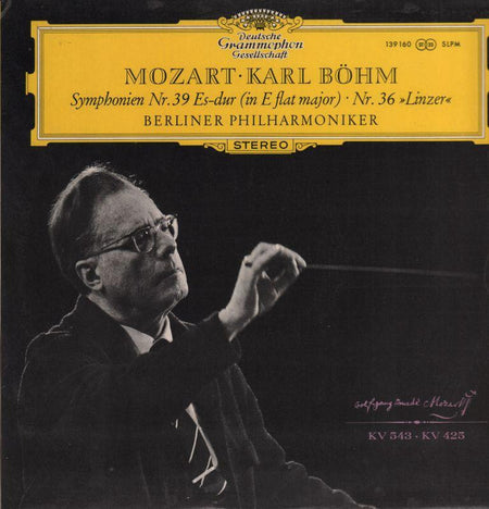 Mozart-Symphonien Nr.39 Berlin Philharmonic/Bohm-Deutsche Grammophon-Vinyl LP