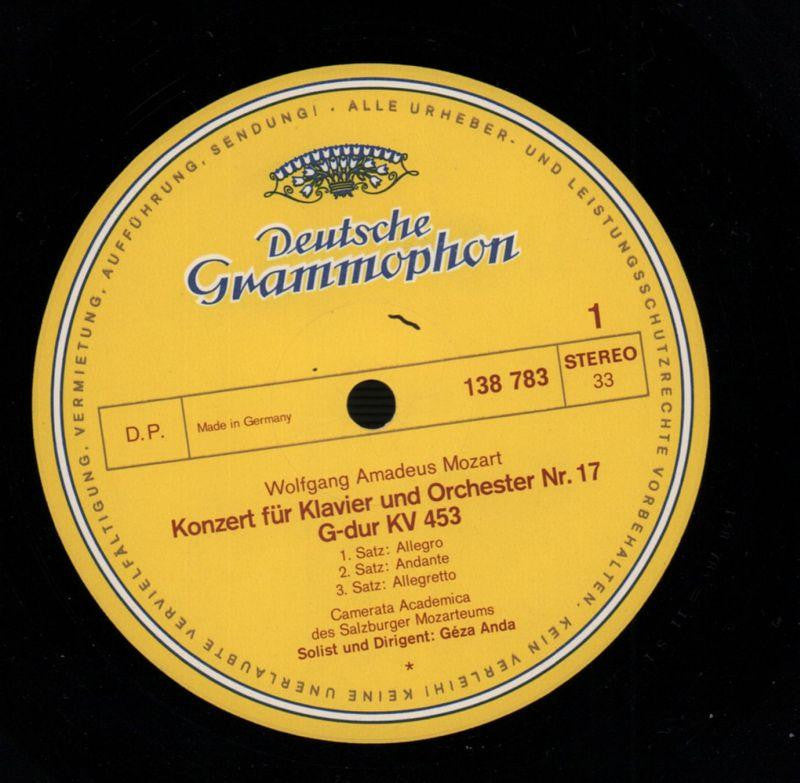 Klavierkonzerte Geza Anda-Deutsche Grammophon-Vinyl LP-VG/Ex