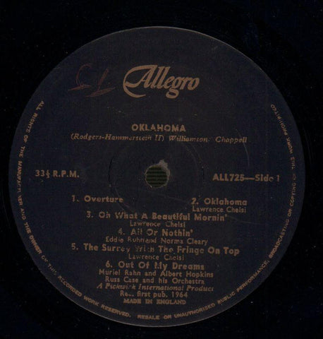 Oklahoma-Allegro-Vinyl LP-VG/VG