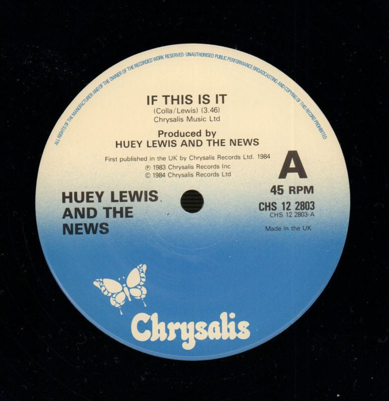 If This Is It-Chrysalis-12" Vinyl-VG/Ex