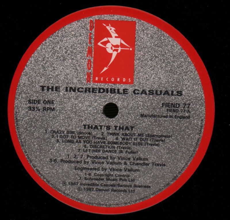 That's That-Demon-Vinyl LP-G+/VG