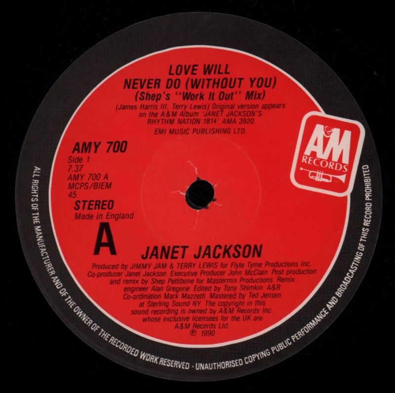 Love Will Never Do-A&M-12" Vinyl Gatefold-Ex-/VG