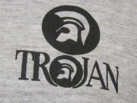 Grey Trojan Logo-Unisex-Small-T Shirt-New