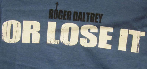 Roger Daltrey Use It Or Lose It Tour Dark Blue-Men-Small-T Shirt-New