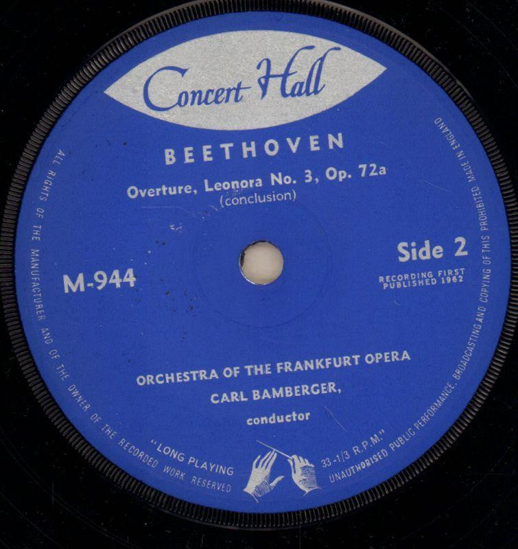 Overture Leonora No.3-Concert Hall-7" Vinyl P/S-VG/Ex