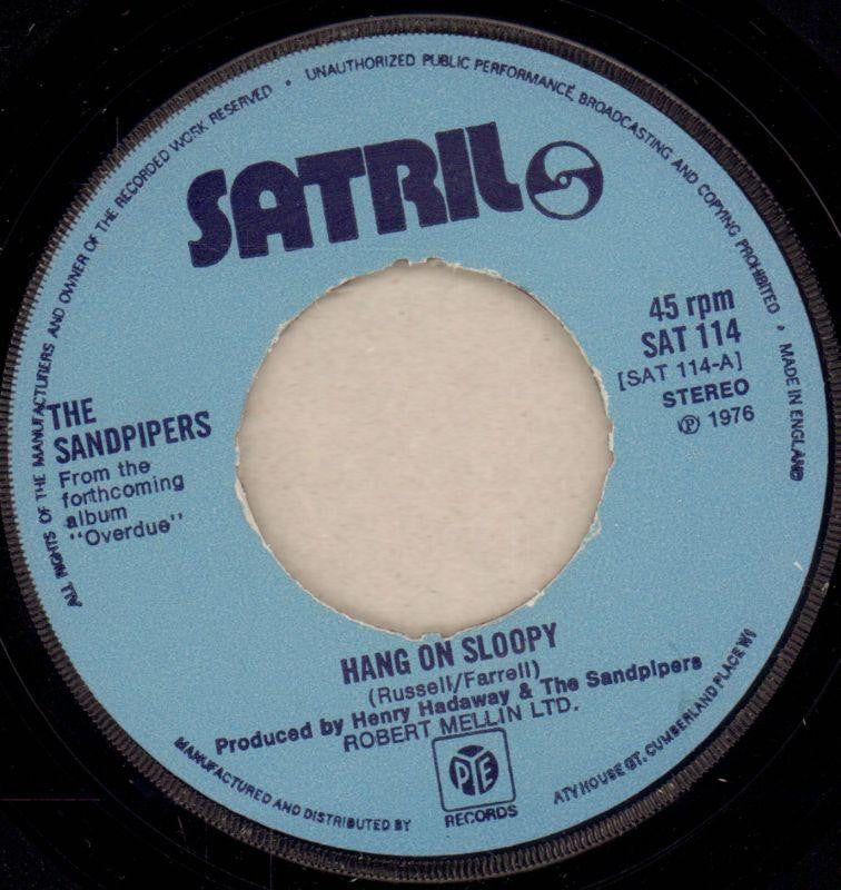 The Sandpipers-Hang On Sloppy-Satril-7" Vinyl