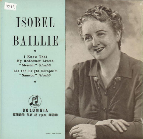 Isobel Baillie-I Know That EP-Columbia-7" Vinyl P/S