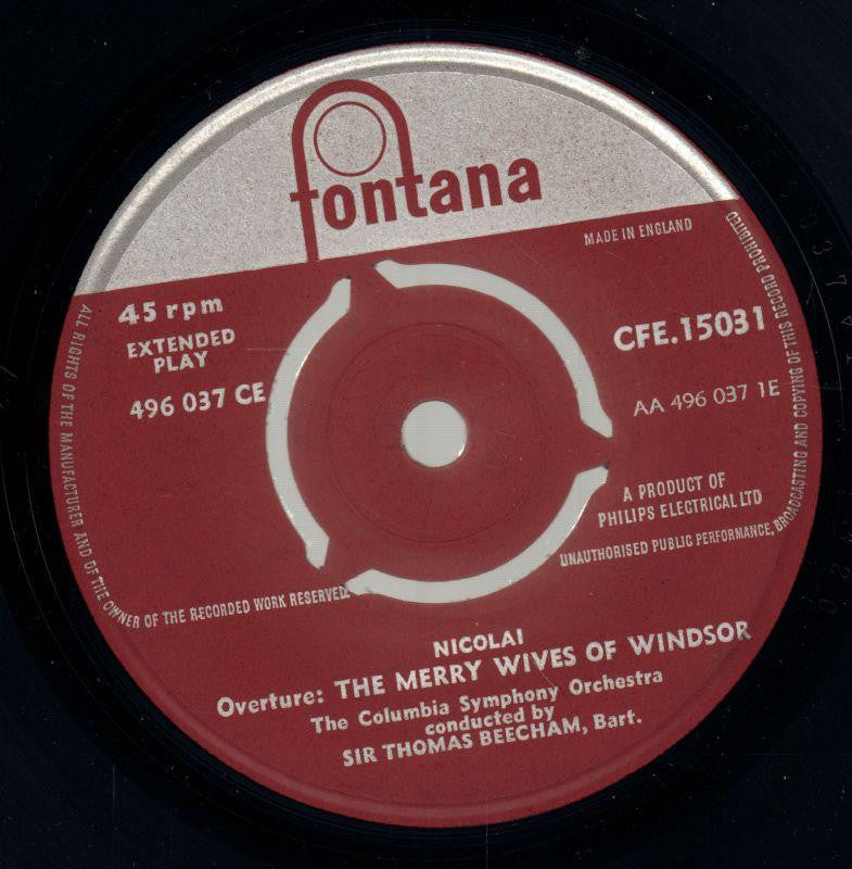 The Merry Wives Of Windsor / The Faithful Shepherd-Fontana-7" Vinyl P/S-VG/VG+