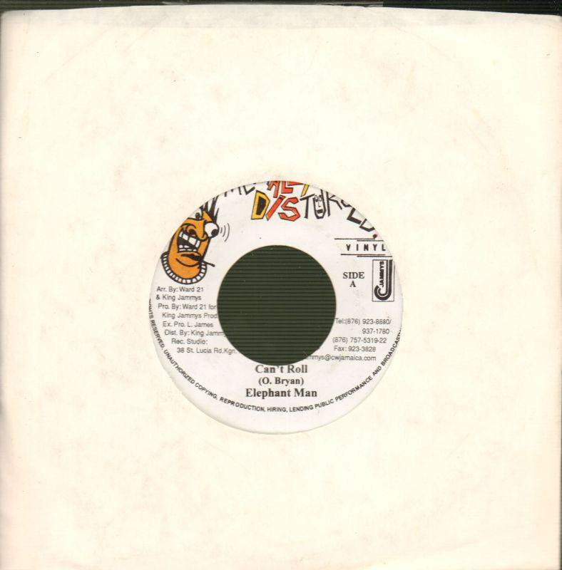 Elephant Man-Can't Roll-Mentally Disturbed-7" Vinyl