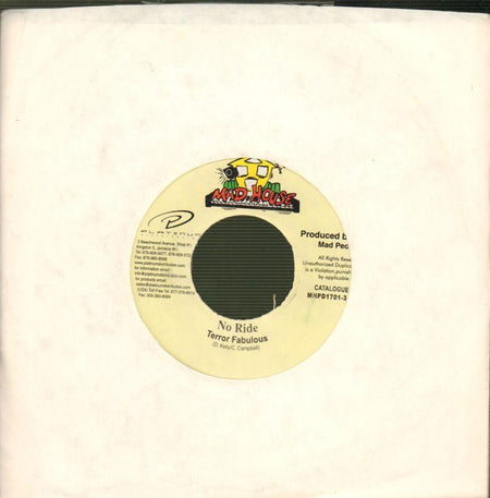 Terror Fabulous-No Ride-Mad House-7" Vinyl