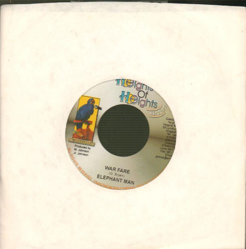 Elephant Man-War Fare-Heights Of Heights-7" Vinyl