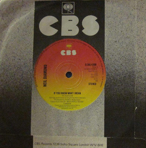 Neil Diamond-If You Know What I Mean-CBS-7" Vinyl
