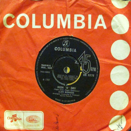 Cliff Richard-High N Dry-Columbia-7" Vinyl