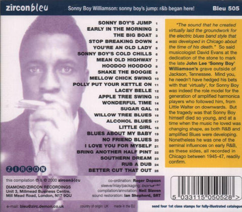 Sonny Boy's Jump: R & B Began-Zircon-CD Album-New