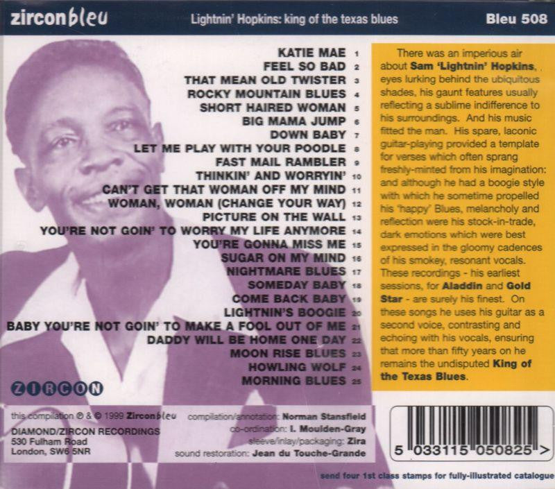 King Of The Texas Blues-Zircon/Diamond-CD Album-New
