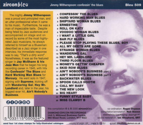 Confessin The Blues-Zircon/Diamond-CD Album-New