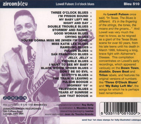 3 O'Clock Blues-Zircon/Diamond-CD Album-New