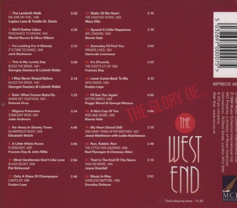 The Glory Of The West End-MCI-CD Album-New