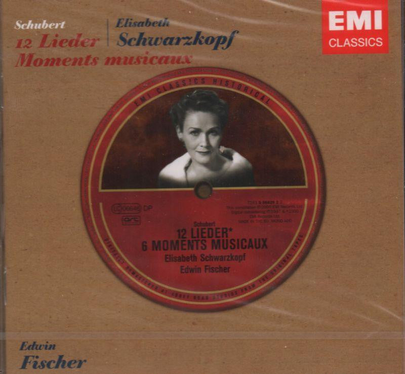 Schubert/Elizabeth Schwarzkopf-12 Lieder - Moments Musicaux-CD Album